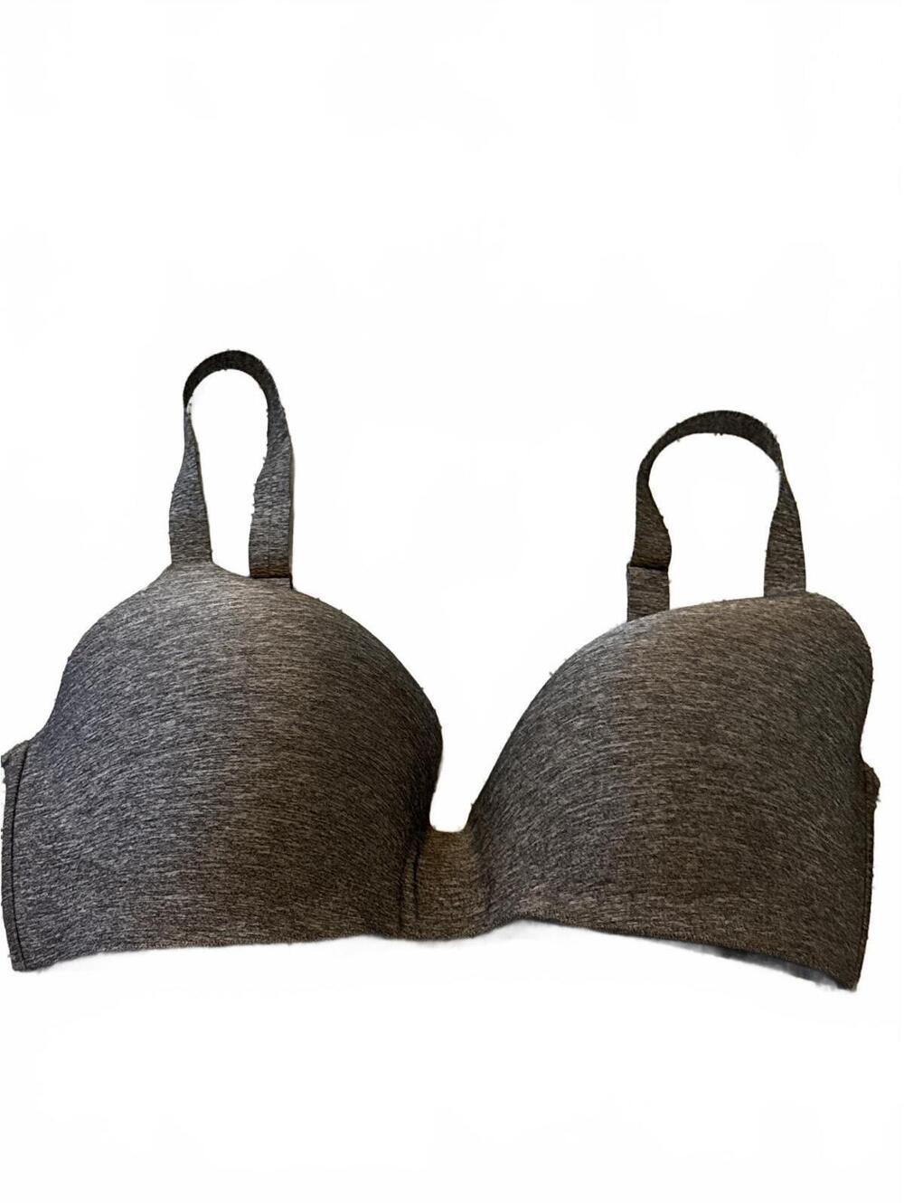 UNIQLO Wireless Bra Beauty Light Heather Gray Soft Molded No Wire Size 38/40